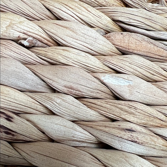 Bohemian Style Natural Woven Tote Bag with Wooden Handles - Picture 3 of 14